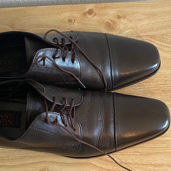 Mercanti Fiorentini Dark Brown Leather Oxfords (Made in Italy) - Picture 5 of 9